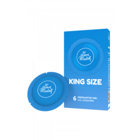 6 Préservatifs King size Love Match