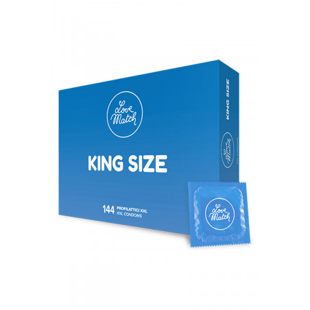 144 Préservatifs King size Love Match