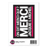 Grand sticker J&M rectangle noir