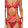 Ensemble 2 pièces dentelle rouge - REN53041-RED