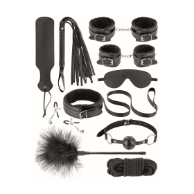 Coffret BDSM 10 produits en cuir vegan Fetish tentation -