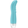 Vibromasseur avec strie turquoise point G multivitesse -