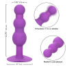 CALEXOTICS - FIRST TIME PLUG ANAL SONDE TRIPLE BILLES 10 VIBRATIONS VIOLET