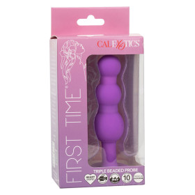 CALEXOTICS - FIRST TIME PLUG ANAL SONDE TRIPLE BILLES 10 VIBRATIONS VIOLET