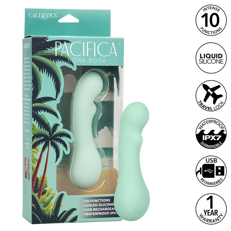 CALEXOTICS - PACIFICA BORA BORA ESTIMULATEUR POINT G 10 VIBRATIONS AQUA