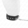 KINK - COLLIER EN CUIR PVC AVEC CEINTURE 105 CM RIVET STRASS 41,5 X 4 CM