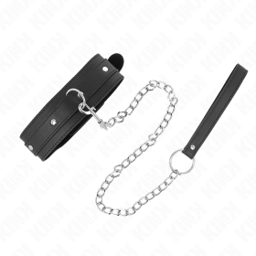 KINK - COLLIER AVEC LAISSE 65 CM 1 ANNEAU RÉGLABLE 38-49 CM X 5 CM