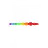 Stimulateur anal Rainbow Heart Beads - Toyjoy