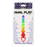 Stimulateur anal Rainbow Heart Beads - Toyjoy