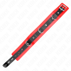 KINK - COLLIER AVEC CEINTURE 65 CM AVEC SANGLE ROUGE 54 X 4,5 CM