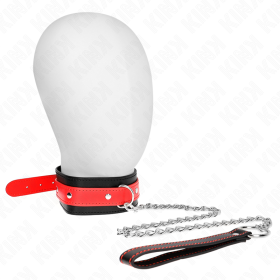 KINK - COLLIER AVEC BRACELET ROUGE 65 CM AJUSTABLE 36-43 CM X 5 CM