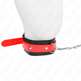 KINK - COLLIER AVEC BRACELET ROUGE 65 CM AJUSTABLE 36-43 CM X 5 CM