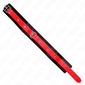 KINK - COLLIER AVEC BRACELET ROUGE 65 CM AJUSTABLE 36-43 CM X 5 CM