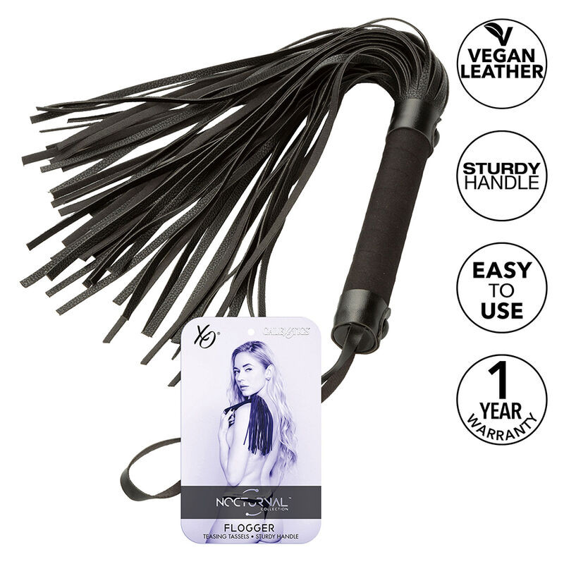 CALEXOTICS - NOCTURNAL FLOGGER CUIR NOIR