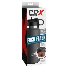 PDX PLUS - FUCK FLASK VAGINE STROKER DISCRET MODÈLE MARRON 2