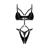 Dame controle body ouvert - Noir