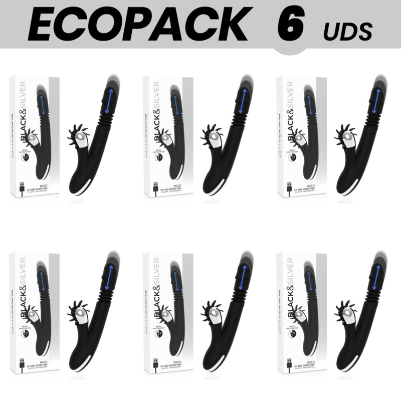 ECOPACK 6 UNITÉS - BLACK&SILVER BUNNY REED UP & DOWN VIBE