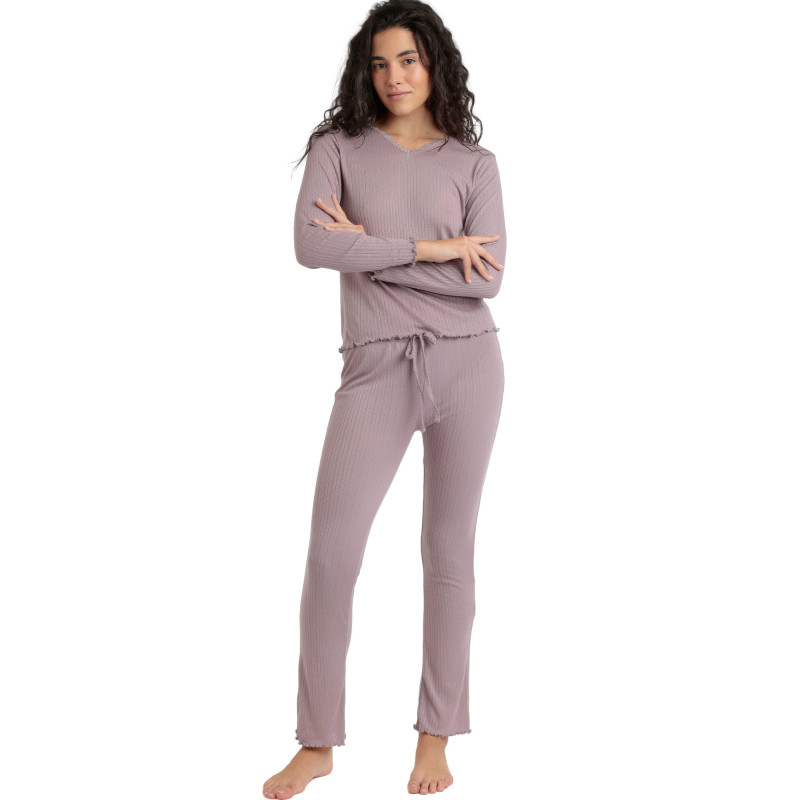 Pyjama pantalon top manches longues Soft Canale