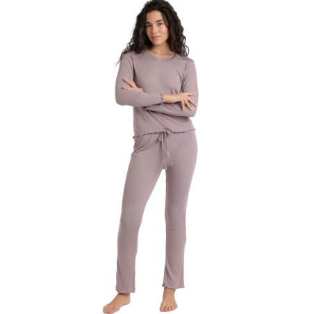 Pyjama pantalon top manches longues Soft Canale