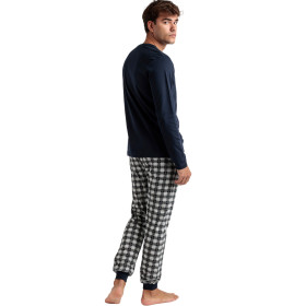 Pyjama tenue pantalon polo manches longues Classic Checks