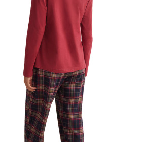 Pyjama pantalon top manches longues PLAID