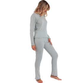 Pyjama pantalon top manches longues Soft Canale