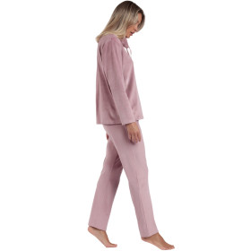 Pyjama velours pantalon sweat à col montant Luxury Velvet