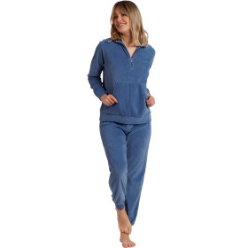 Pyjama tenue d'intérieur pantalon top manches longues Corduroy