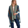 Poncho ouvert Azteca