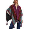 Poncho ouvert Azteca