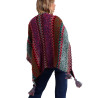 Poncho ouvert Azteca