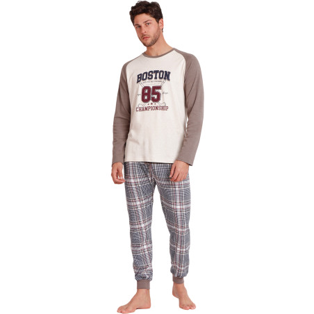 Pyjama tenue pantalon top manches longues Boston