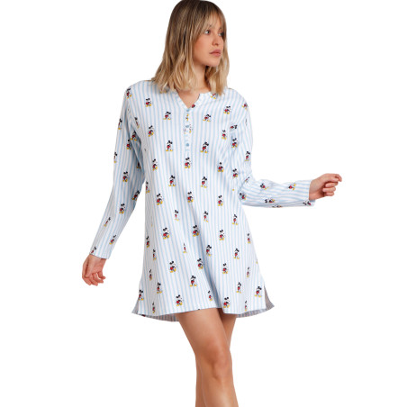 Chemise de nuit manches longues Mickey New Yord Disney