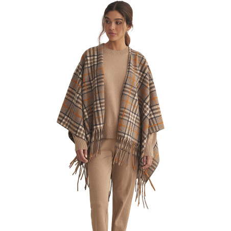 Poncho Camel Cuadros COMPLEMENTOS