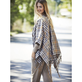 Poncho Camel Cuadros COMPLEMENTOS