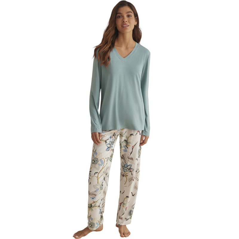 Pyjama pantalon top manches longues PAJAROS