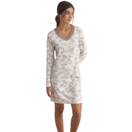 Chemise de nuit manches longues ROMANTICA