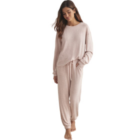 Tenue détente pyjama pantalon top manches longues BASIC P82