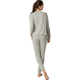 Tenue détente pyjama pantalon top manches longues BASIC P82