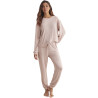 Tenue détente pyjama pantalon top manches longues BASIC P82