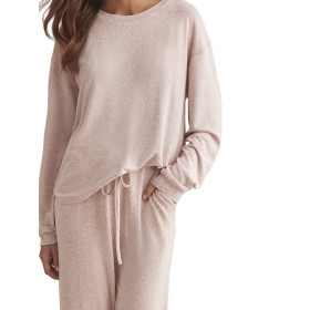 Tenue détente pyjama pantalon top manches longues BASIC P82