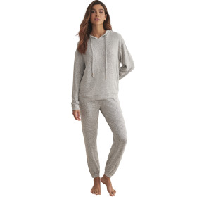 Tenue détente et intérieur pyjama pantalon sweat capuche BASIC P82