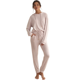 Tenue détente et intérieur pyjama pantalon sweat capuche BASIC P82