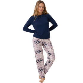 Pyjama pantalon large top manches longues Ocean