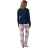 Pyjama pantalon large top manches longues Ocean