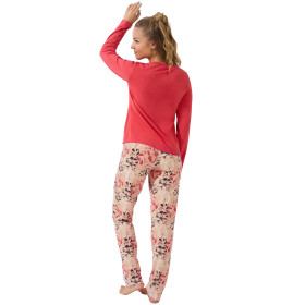 Pyjama pantalon large top manches longues Ocean