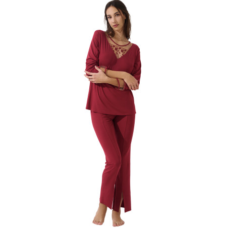 Pyjama pantalon top manches longues Gloriosa