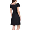 Robe estivale manches courtes Haiti noir