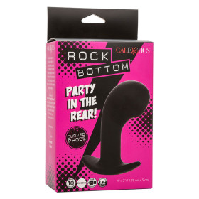 CALEXOTICS - ROCK BOTTOM PLUG ANAL COURBE 10 VIBRATIONS SILICONE NOIR