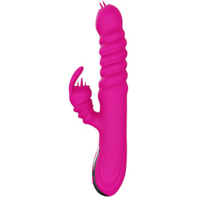 ARMONY - VIBRATEUR MULTIFONCTION RABBIT DOUBLE LANGUE EFFET CHALEUR FUCHSIA